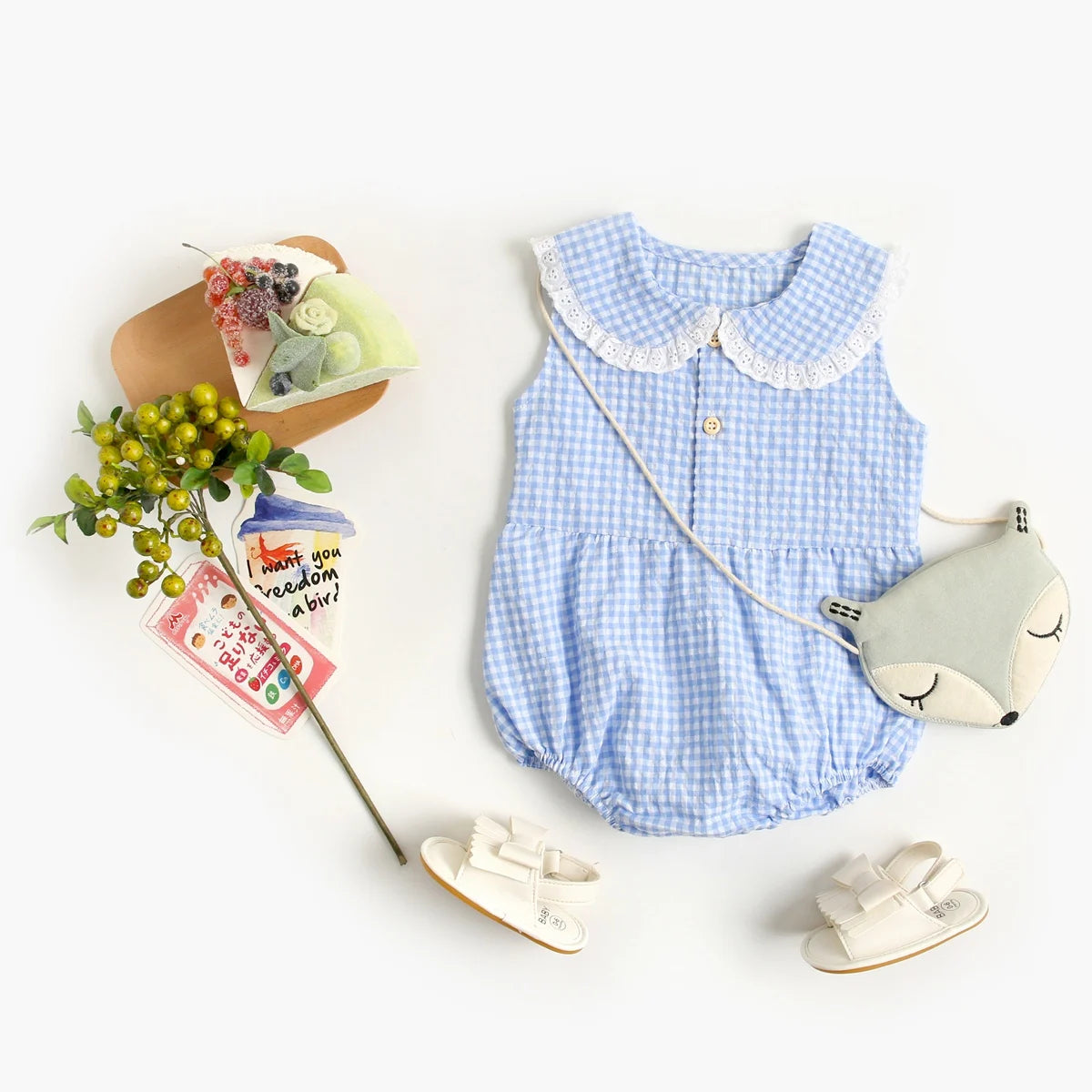 Jardineira Xadrez Doce Passeio