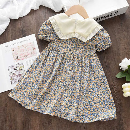 Vestido Floral Jardim de Laços