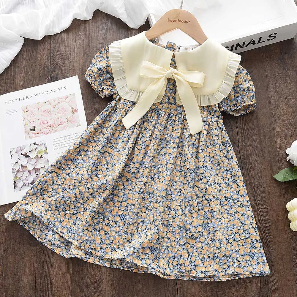 Vestido Floral Jardim de Laços