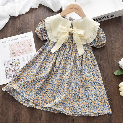 Vestido Floral Jardim de Laços