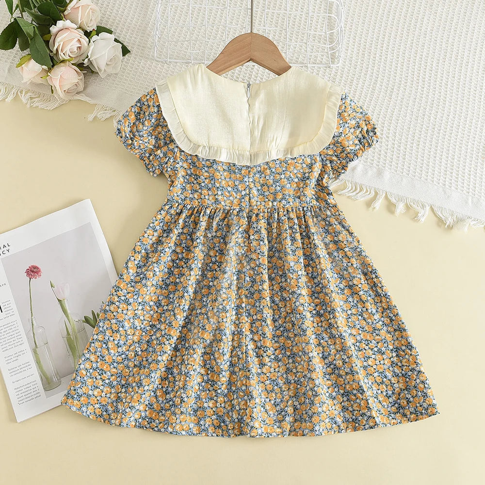 Vestido Floral Jardim de Laços